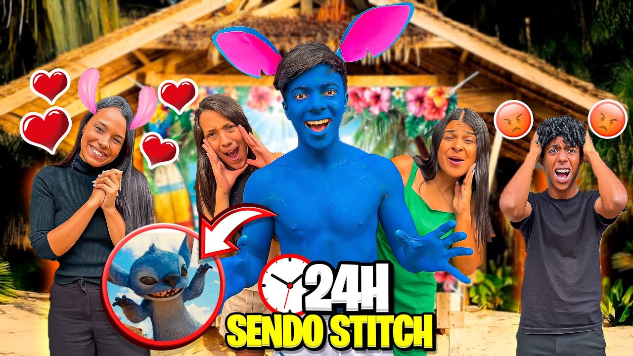 ESTEVÃO VIROU O STITCH POR 24 HORAS E SURTOU! *assista até o final
