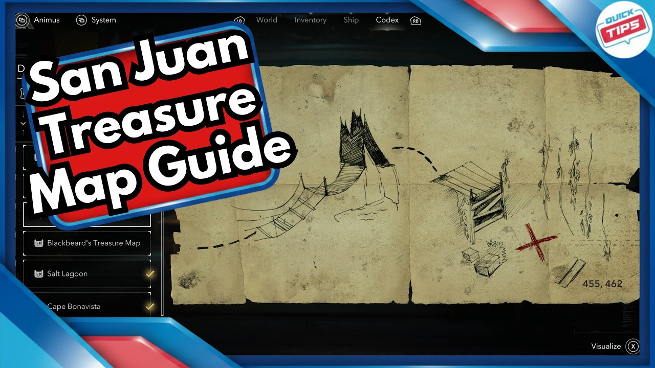 San Juan Treasure Map Guide in Assassins Creed Black Flag