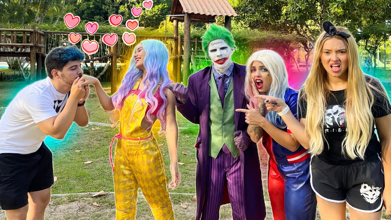 O VINI E A RAPINA VIRARAM NAMORADOS E A LUA FICOU FURIOSA!! ARLEQUINA E CORINGA AJUDARAM!!