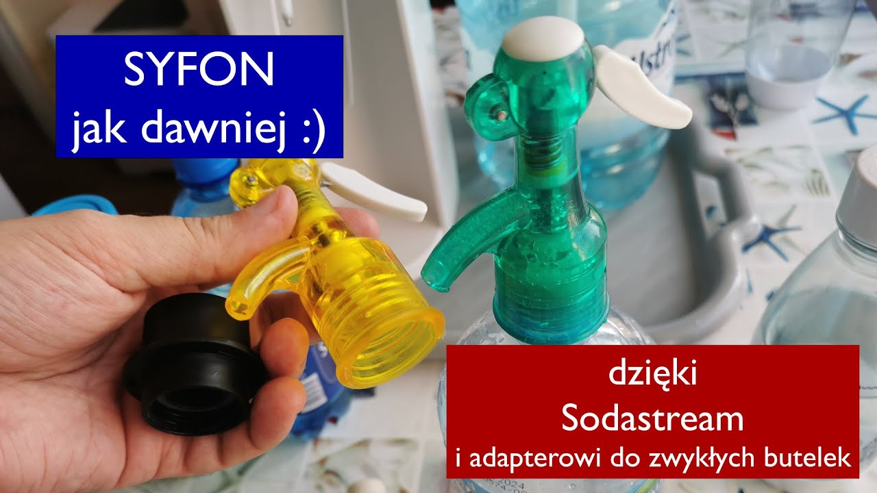 Syfon do wody gazowanej lub do napojów dzięki Sodastream