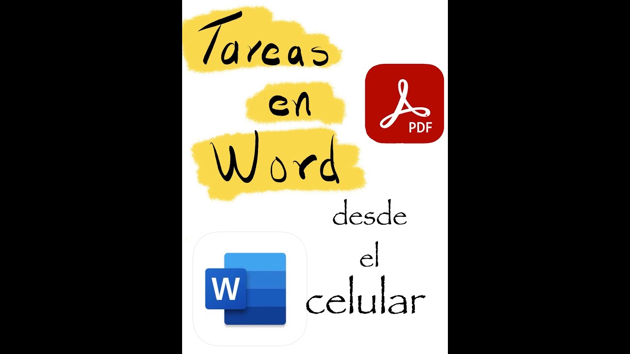 Cómo hacer tareas desde el celular y enviar como PDF