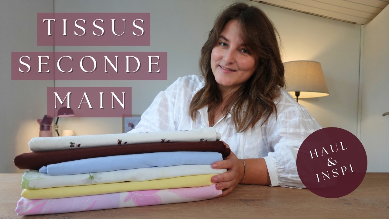 J’ai trouvé des pépites en seconde main 😍 | Haul tissus + idées couture