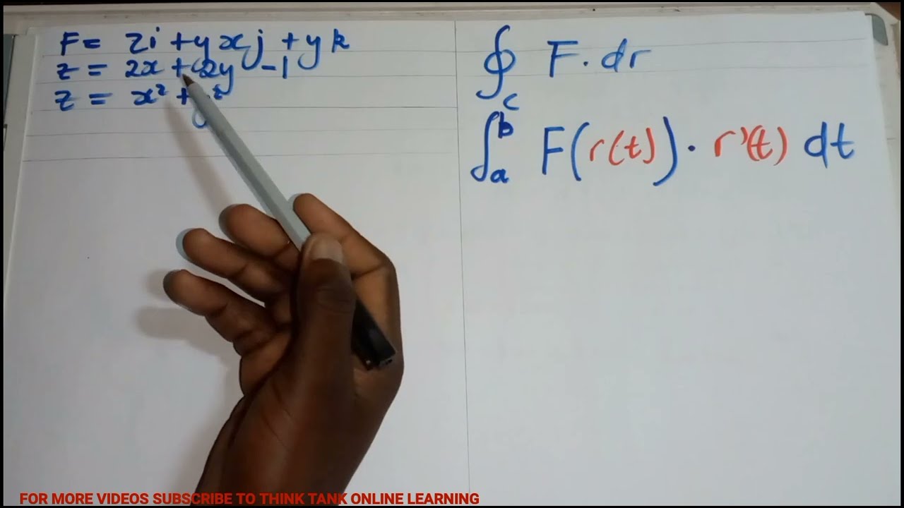 Verify Stokes' Theorem On Both Sides Vector Calculus Step By Step