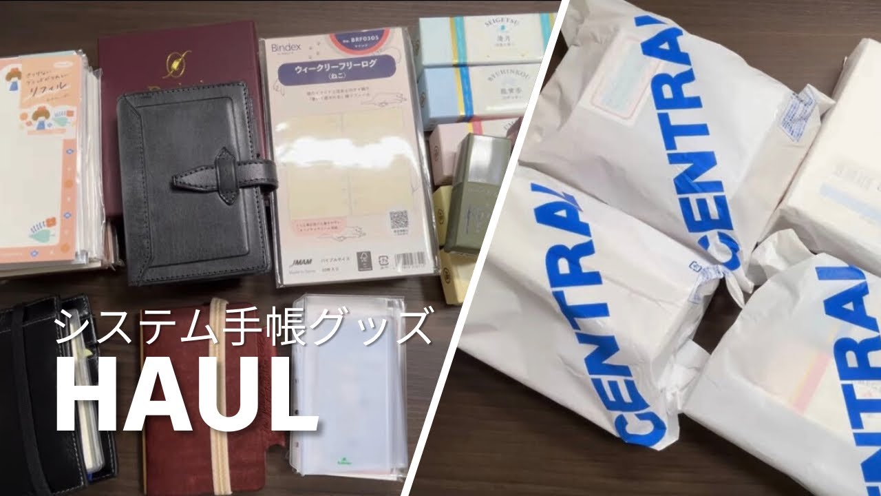 システム手帳グッズHaul (大丸藤井セントラル 文房具)