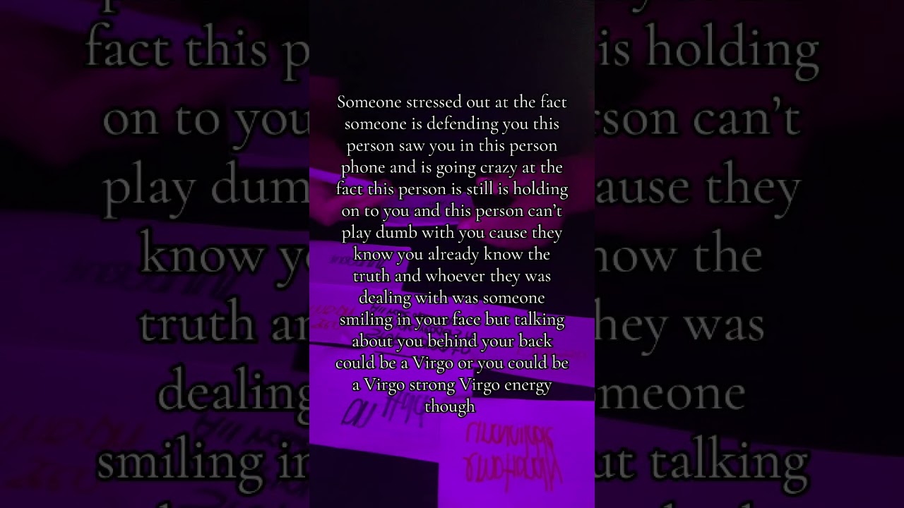 A karmic feminine is losing it & stressed out that  someone who love you is defending you 