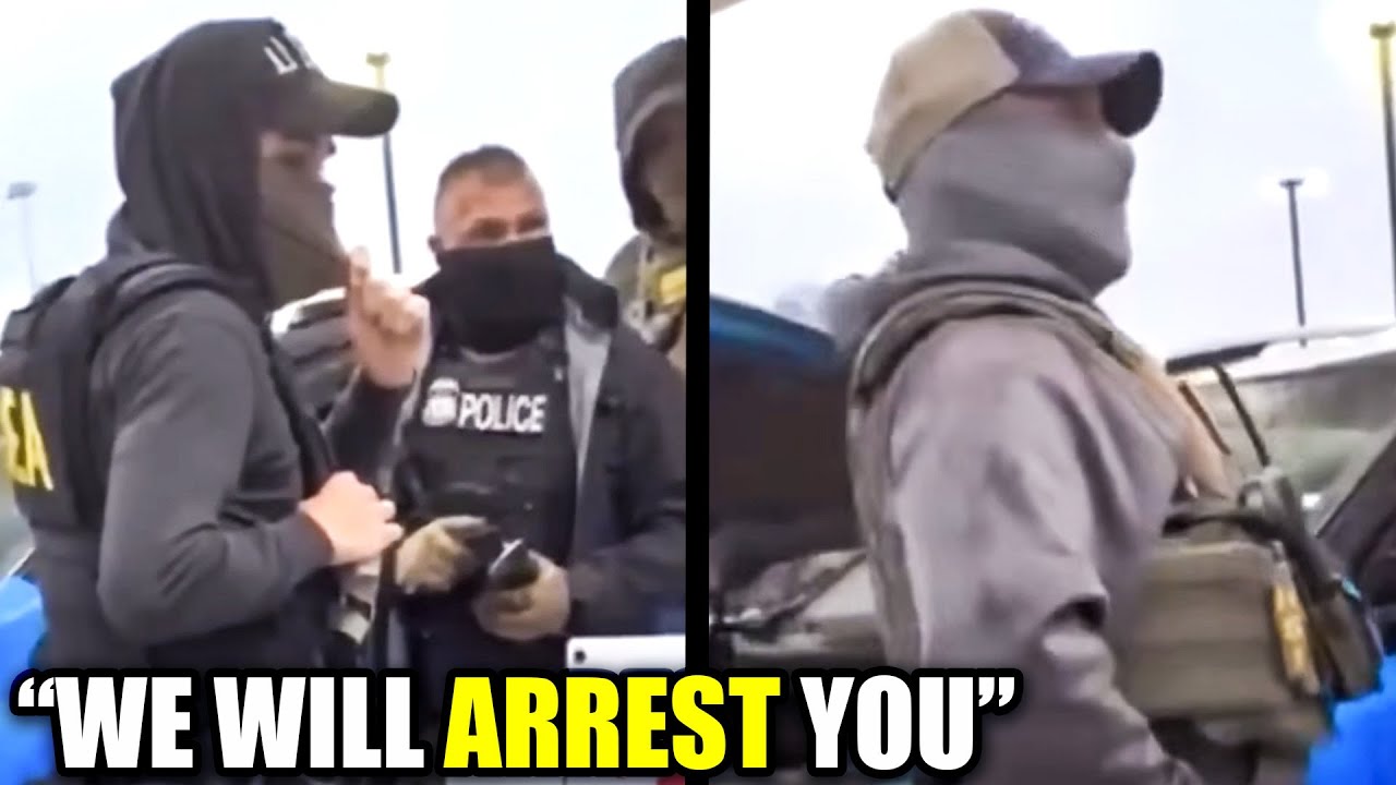 ICE Agents THREATEN Off-Duty Cop for Asking Basic Questions