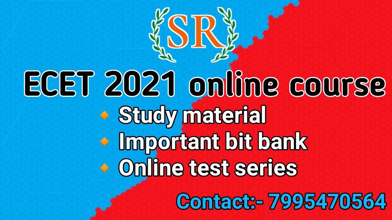 ECET 2021 online course (Study material, Important bit bank, Online test series)