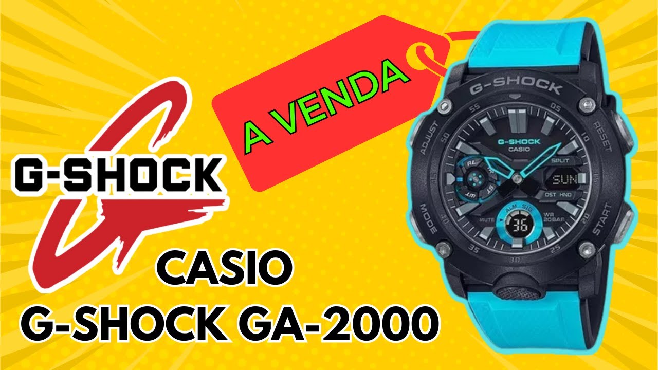 Vendo relógio casio g-shock ga-2000