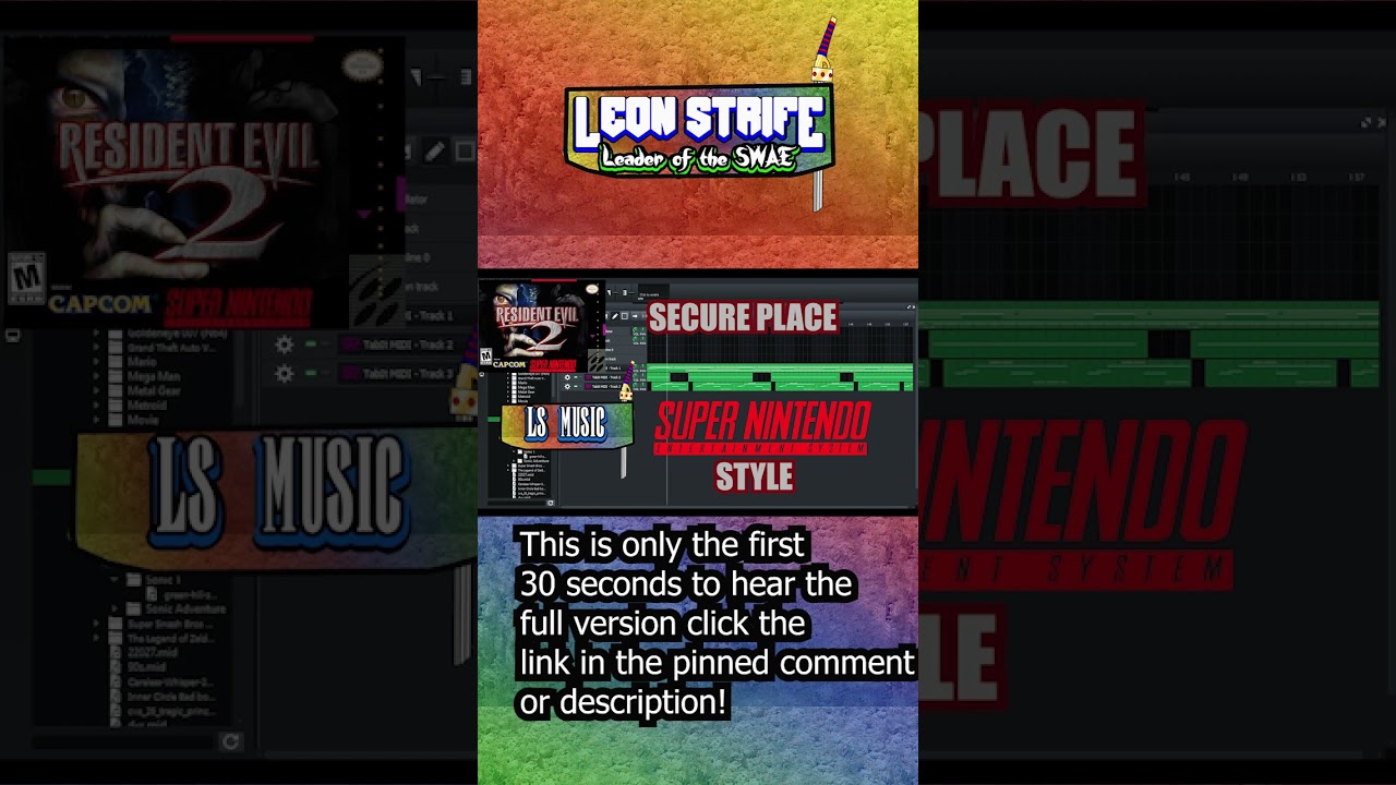 LS Music Mini RE2 1998 Secure Place SNES Style