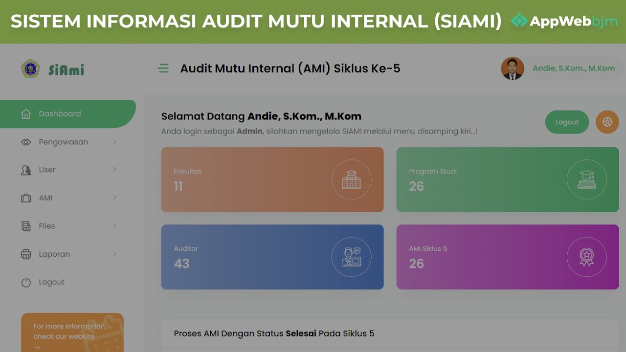 Source Code Sistem Informasi Audit Mutu Internal (SIAMI)
