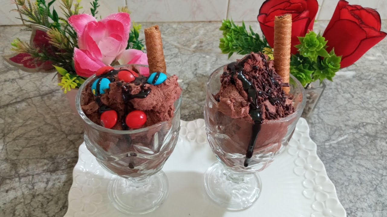 أيس كريم(مثلجات)رائع سهل التحضير🍦 يبرد حر الصيف☃️ #Hidaya_and_hiba_tv