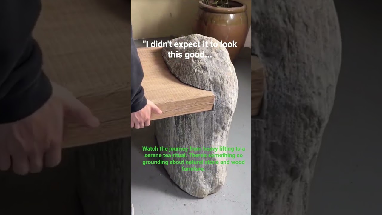 Building a custom stone and timber  table  