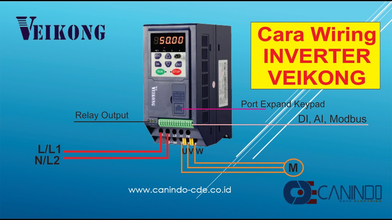 Cara Wiring Inverter Veikong 1 Phase