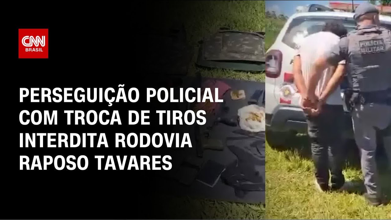 Perseguição policial com troca de tiros interdita rodovia Raposo Tavares | BASTIDORES CNN