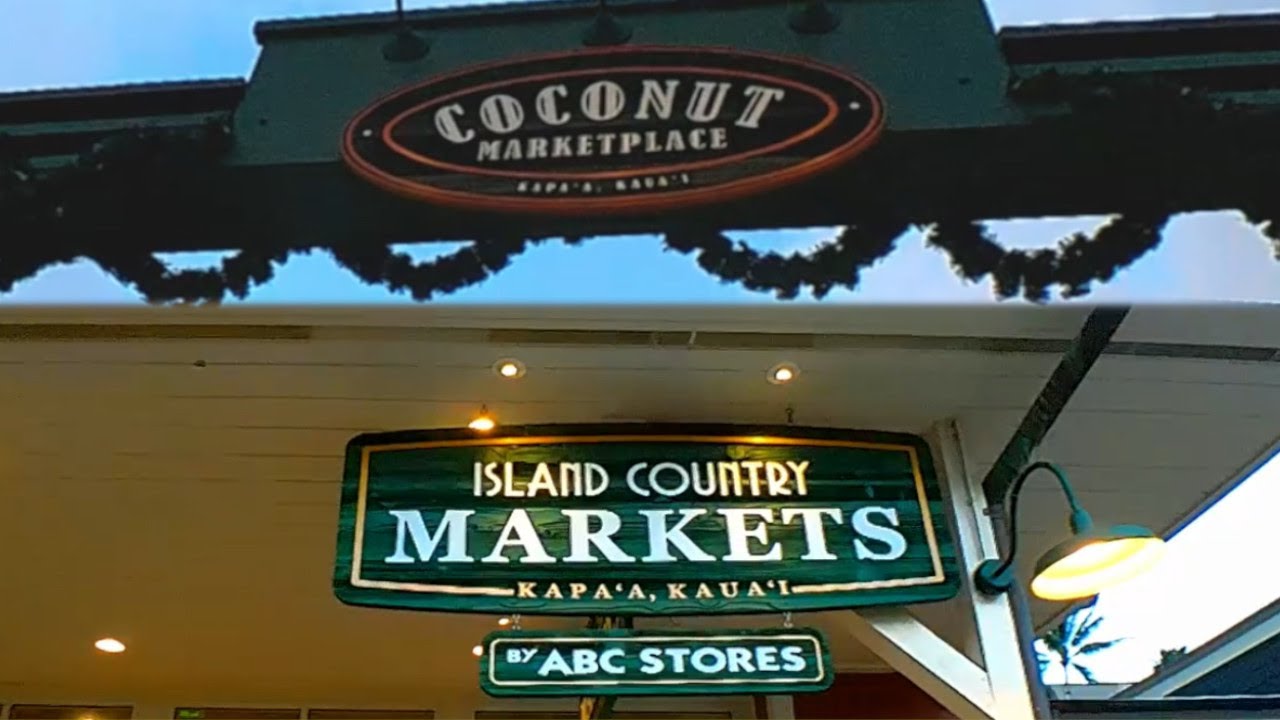 Coconut Market in Kapa'a Kauai, Island Country Market Store by ABC Store Tour