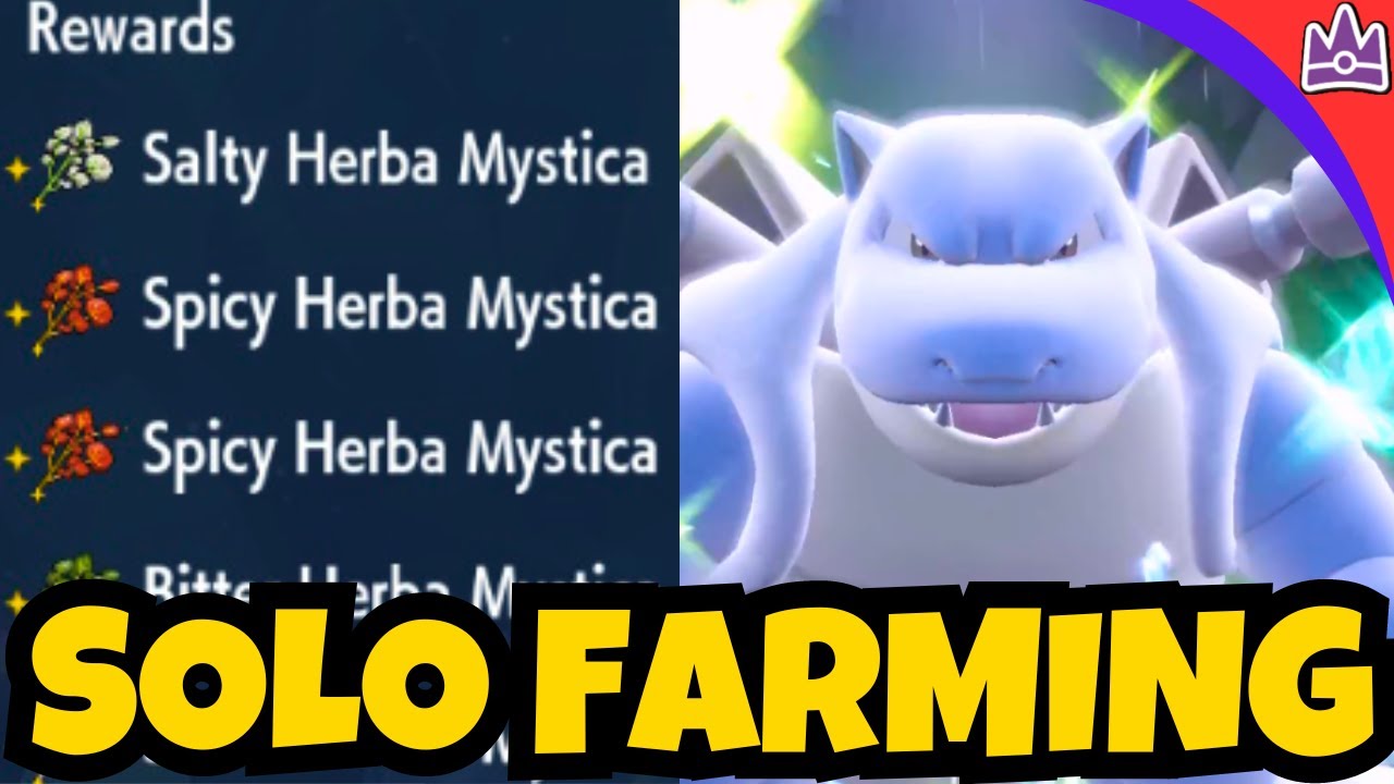 Best 7 Star Blastoise HERBA MYSTICA Build for Pokemon Scarlet & Violet
