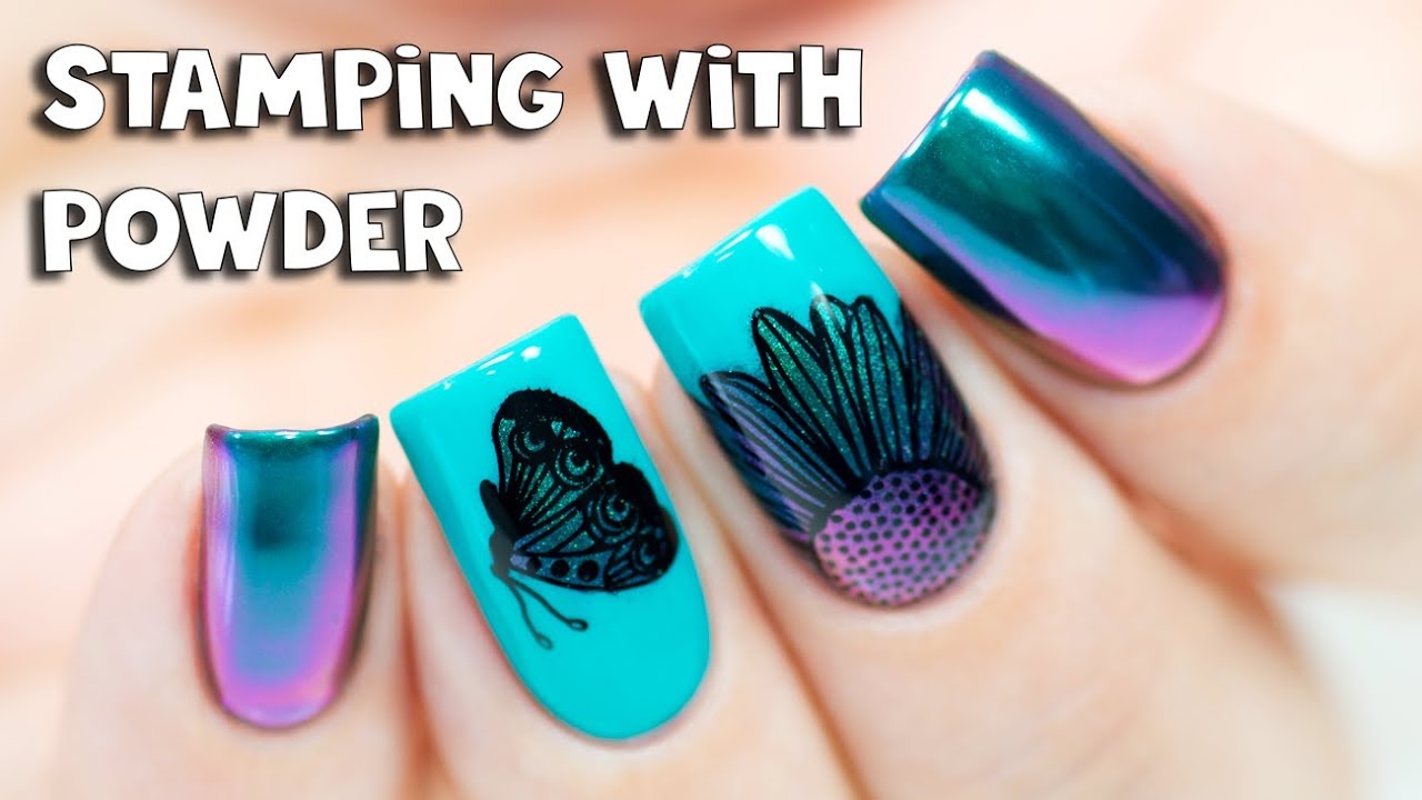 STAMPING WITH CHROME POWDER - Indigo Metal Manix Chameleon