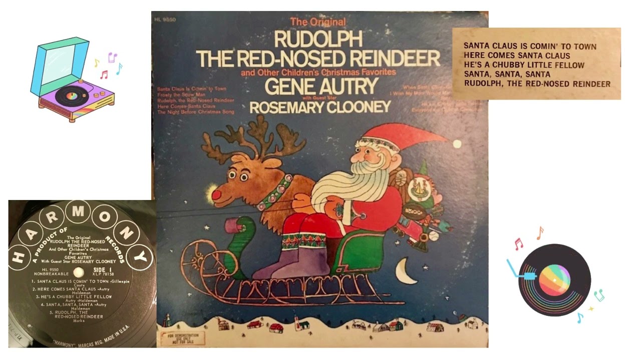 Gene Autry The Original Rudolph The Red-Nosed Reindeer & Other Children's Xmas Favorites 1964 Side 1