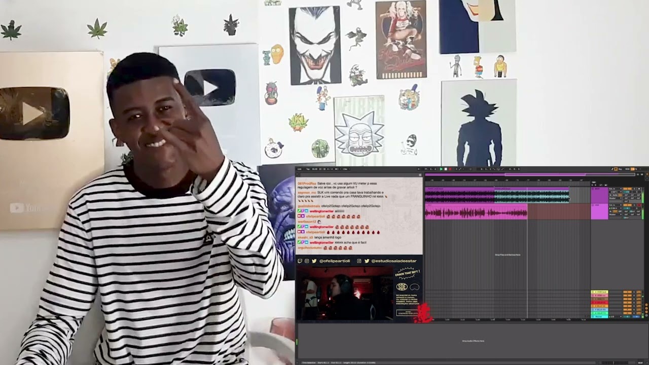 Jhony REACT - DUDU FAZ MÚSICA EM 8 MIN DE FREE😌