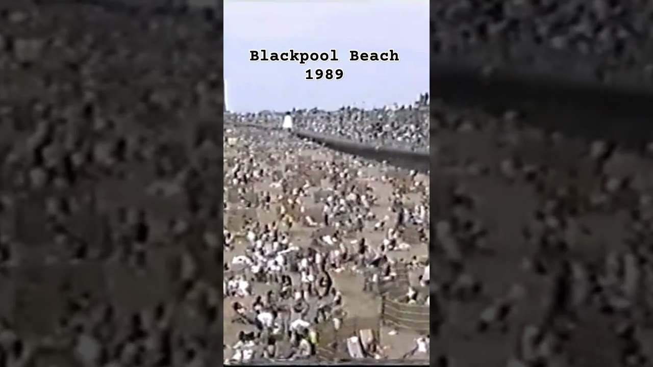 Look how busy Blackpool Beach was in 1989! Is it anything like this now? #blackpool