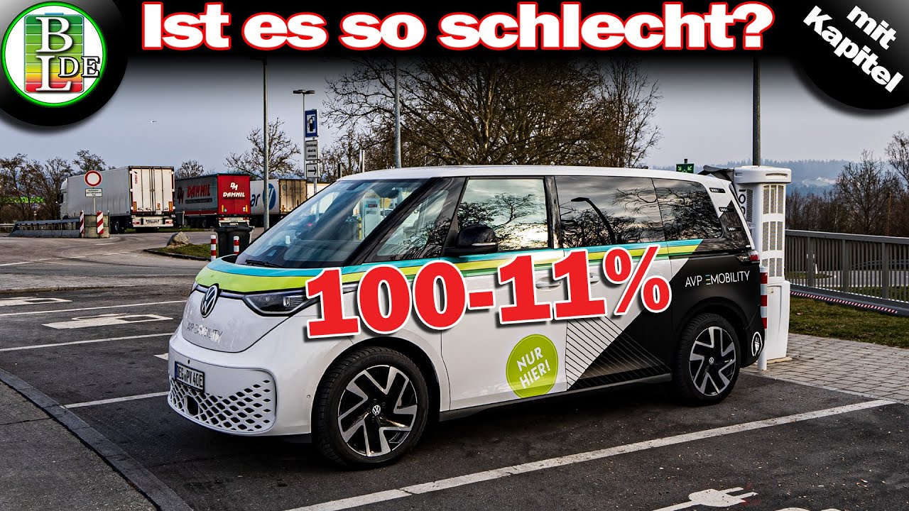 VW Id Buzz - Wie weit kommt er bei 110 km/h