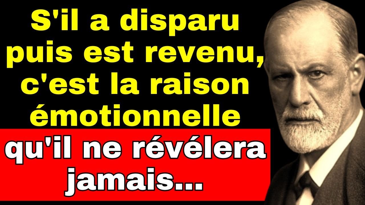 S'il a disparu puis est revenu, c'est pour cette raison émotionnelle qu'il ne révélera jamais…
