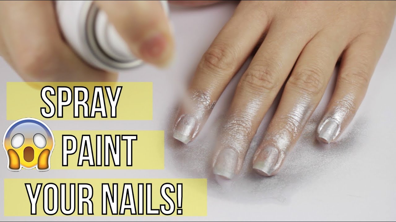 Spray Painting Your Nails?!