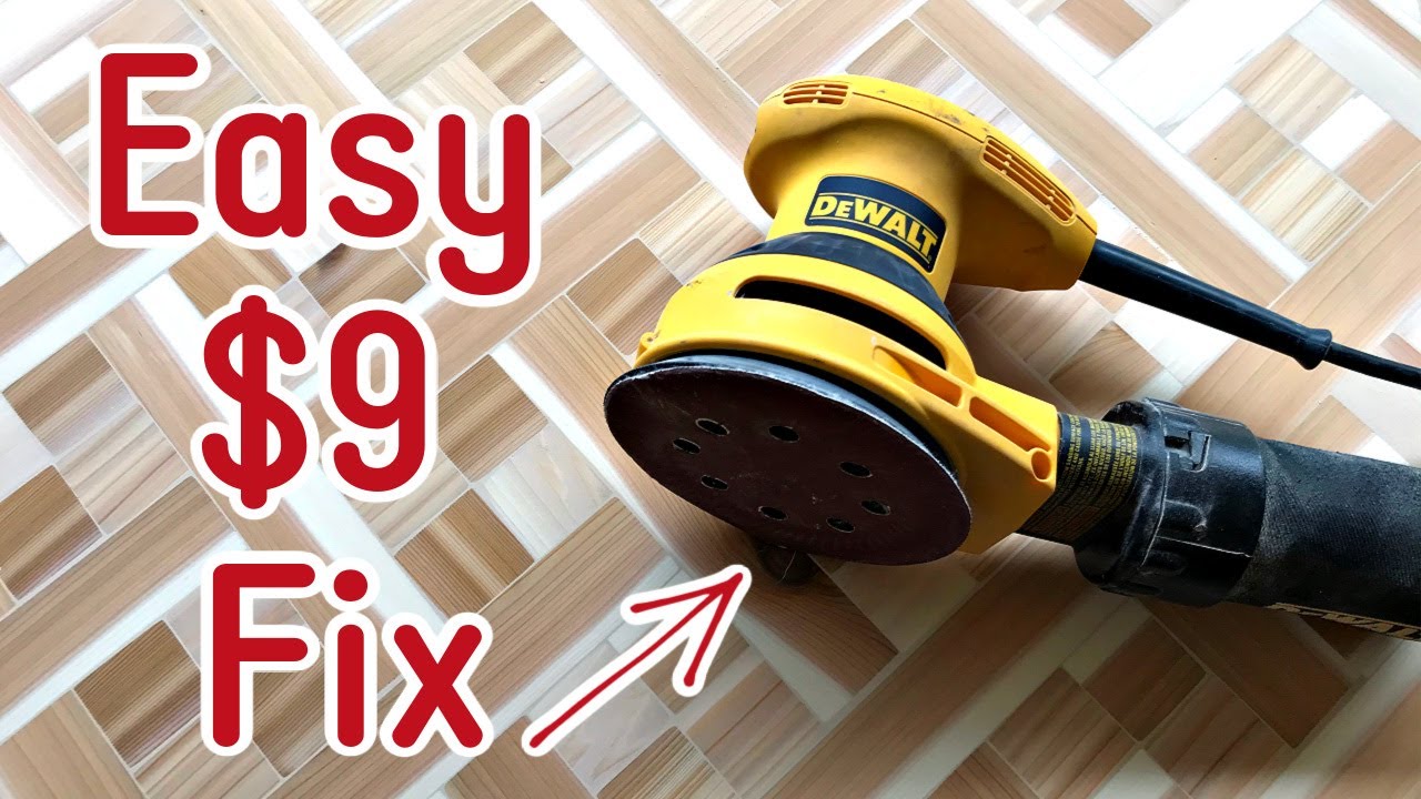 Dewalt Sander Pad Replacement - Easy 5 inch 8 Hole Orbital Sanding Pad Repair