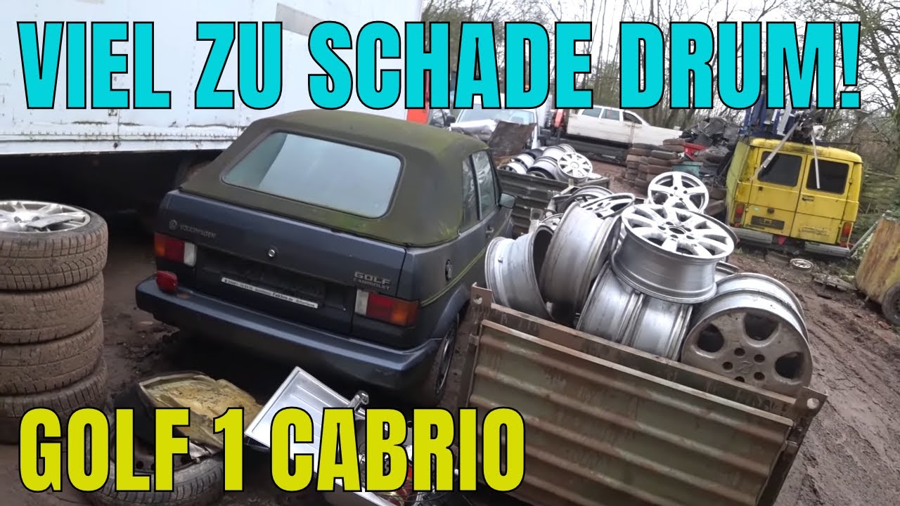 Schrottplatztour: Golf 1 Cabrio aufm Schrott gefunden & ich darf es nicht haben :/ [ENTDECKUNG]