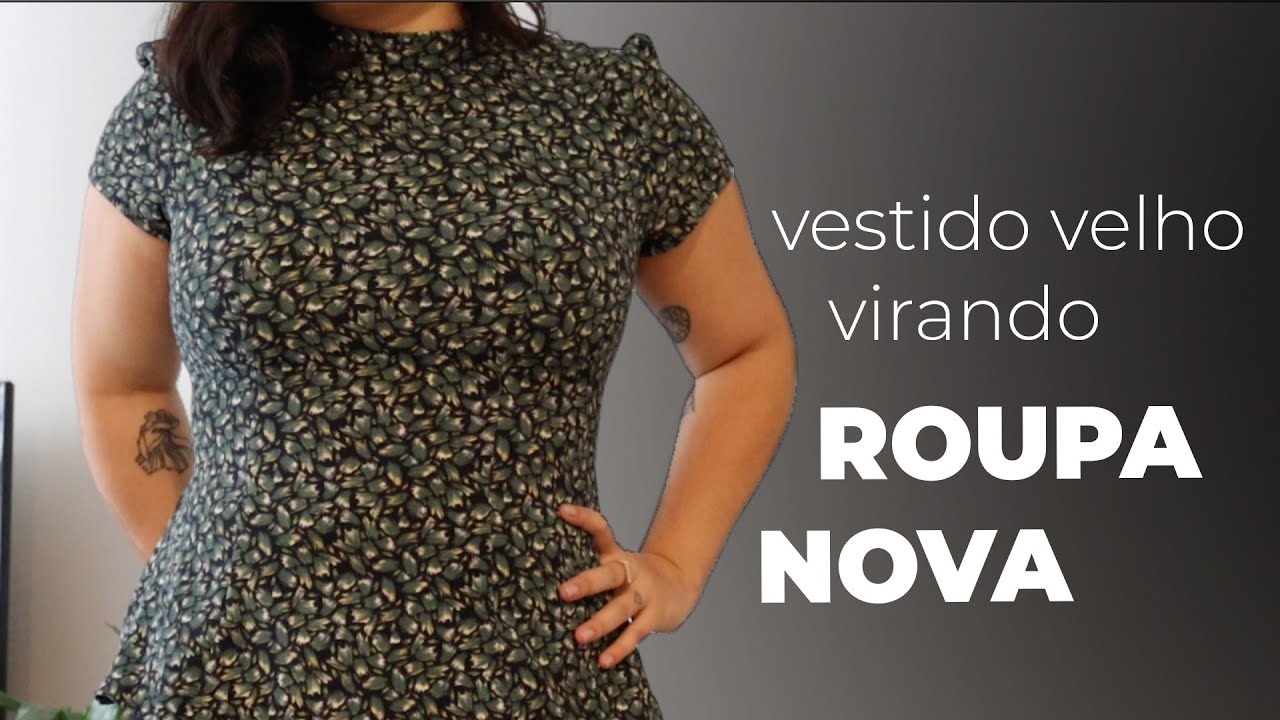 Transformando um vestido que NÃO USO em uma peça do meu armário minimalista | Dani Raposo