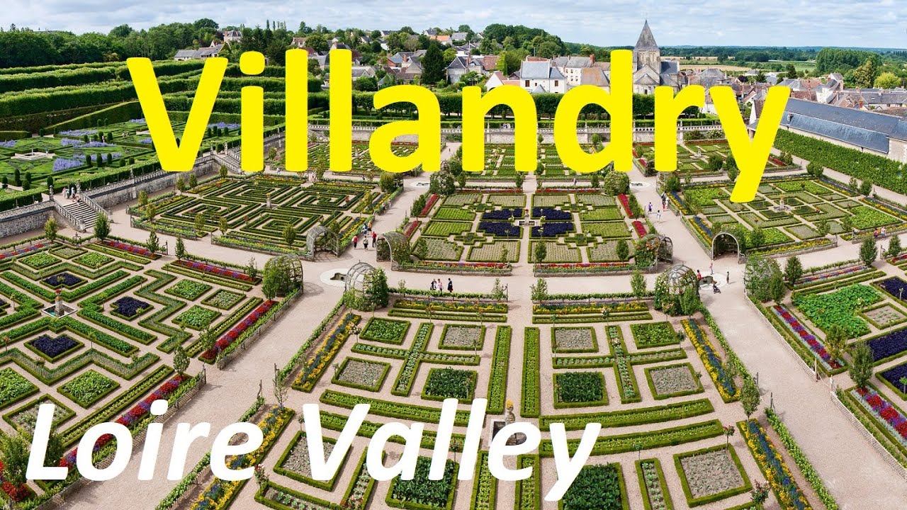 The chateau and gardens of Villandry in the Loire Valley, France  (Unique French gardens)