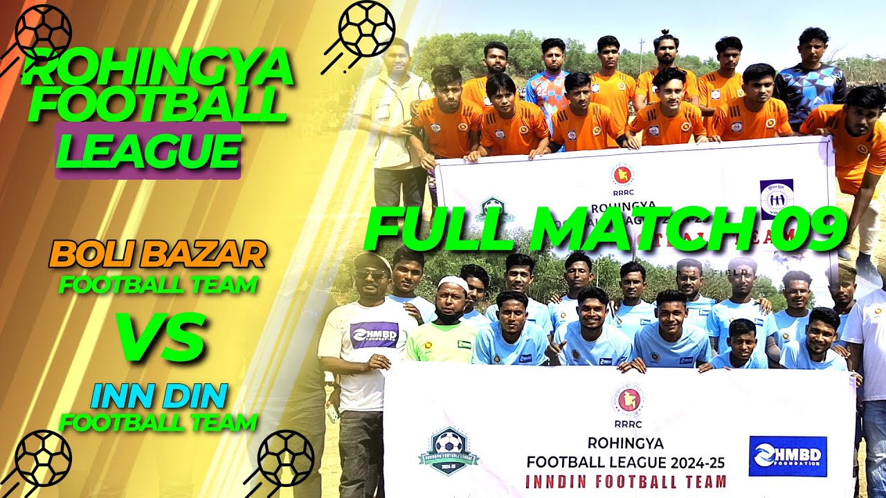 Quarter-Final-01| Boli Bazar Vs Inn Din| Full Match| Rohingya Football League 2024/2025