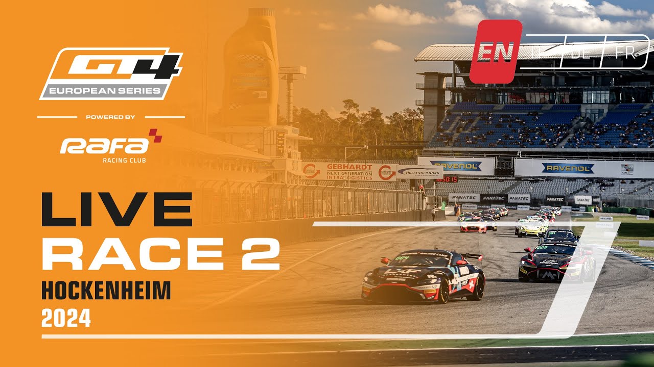 LIVE I Race 2 I Hockenheim I GT4 European Series Powered by RAFA Racing Club 2024