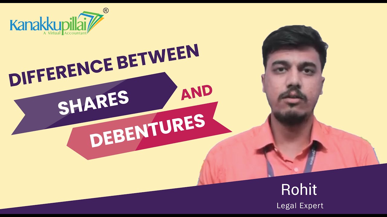Difference between the shares and the debentures | In English