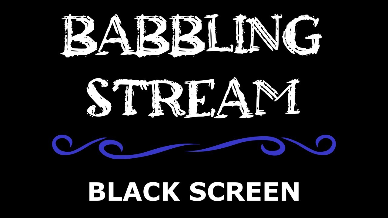 12 Hours of Peaceful Stream Sounds for Sleep | Black Screen
