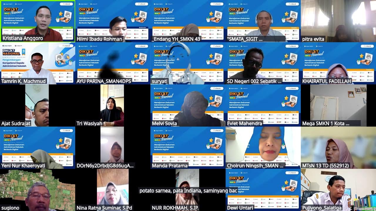 #3 Diklat Manajemen Dokumen Administrasi Sekolah Berbasis Digital