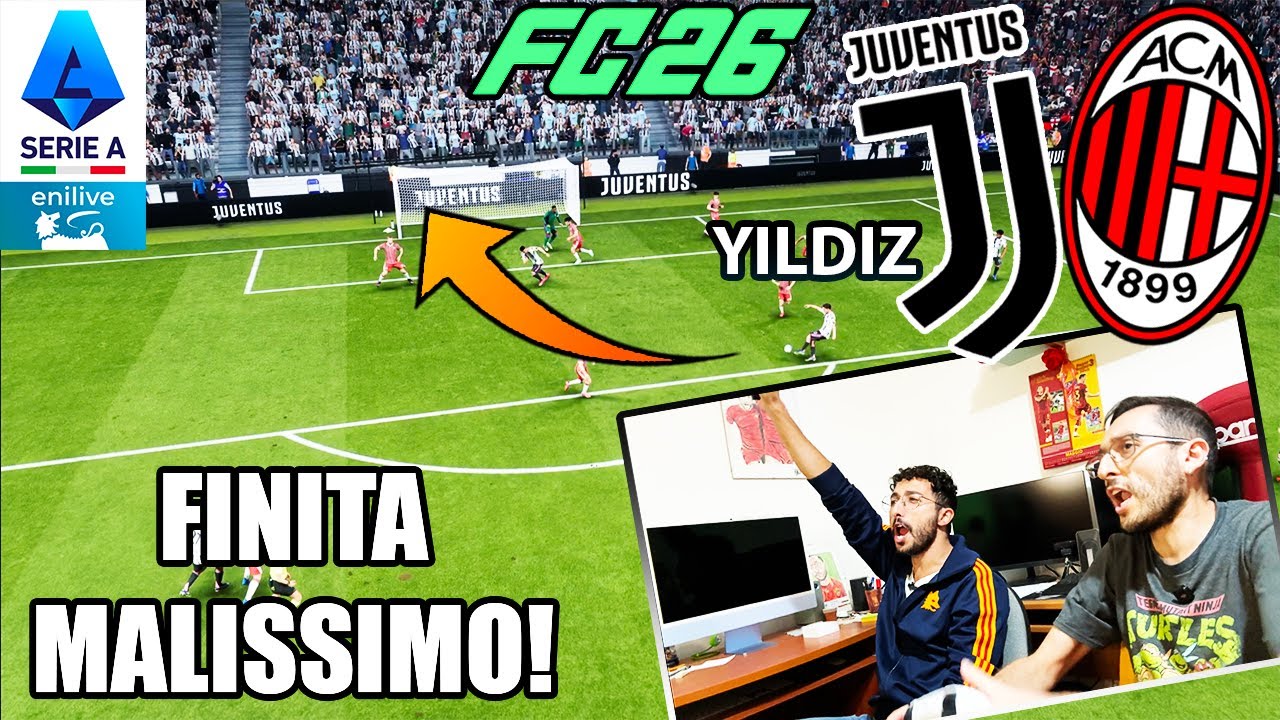 🤯 PRIMA SFIDA A EA FC 26 (FINITA MALISSIMO) JUVENTUS-MILAN: GABBOMAN VS FABIO