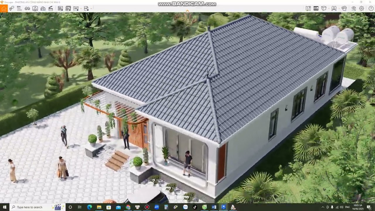 MẪU NHÀ 10X15m MÁI NHẬT HIỆN ĐẠI
