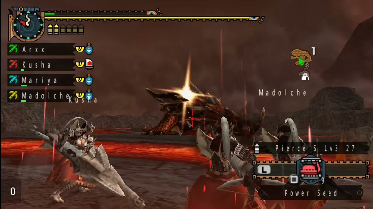 MHFU  |  Akantor (1:23) 4x HBG Heroics
