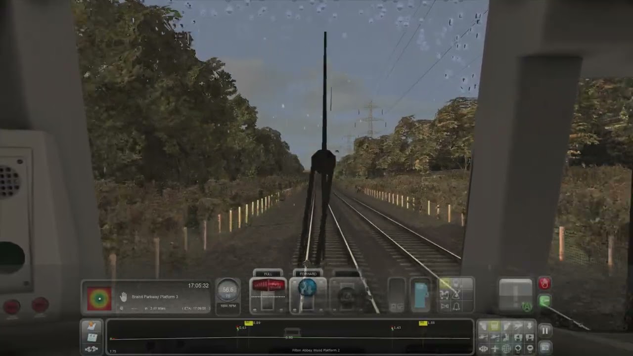 [Quick Drive]  Train Simulator: 17:00  Bristol Temple Meads to Bristol Parkway.