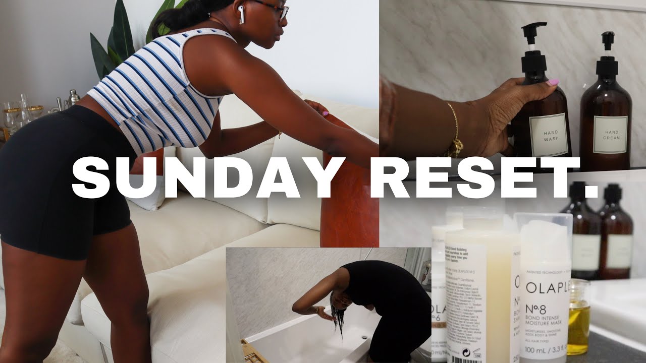 Sunday Reset Routine | Cleaning, groceries, hair, nails, weekly routine, etc