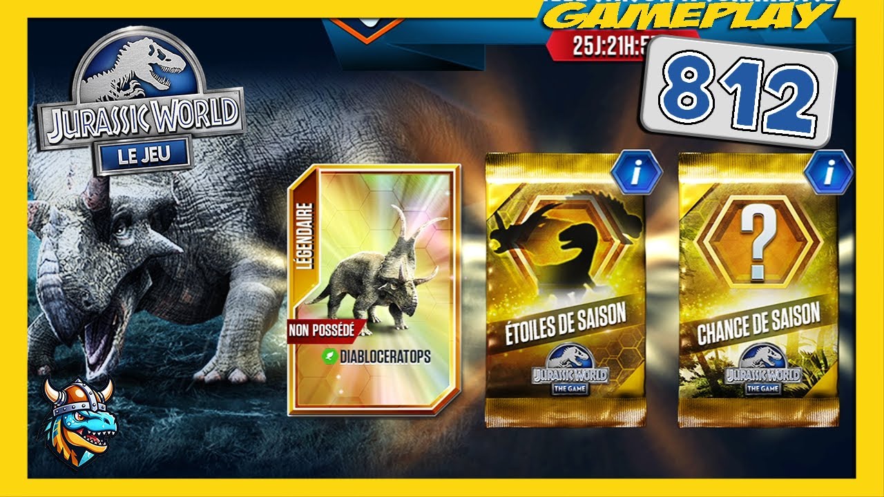 DIABLOCERATOPS, PASS SAISON ► JURASSIC WORLD: Le Jeu 812 - royleviking