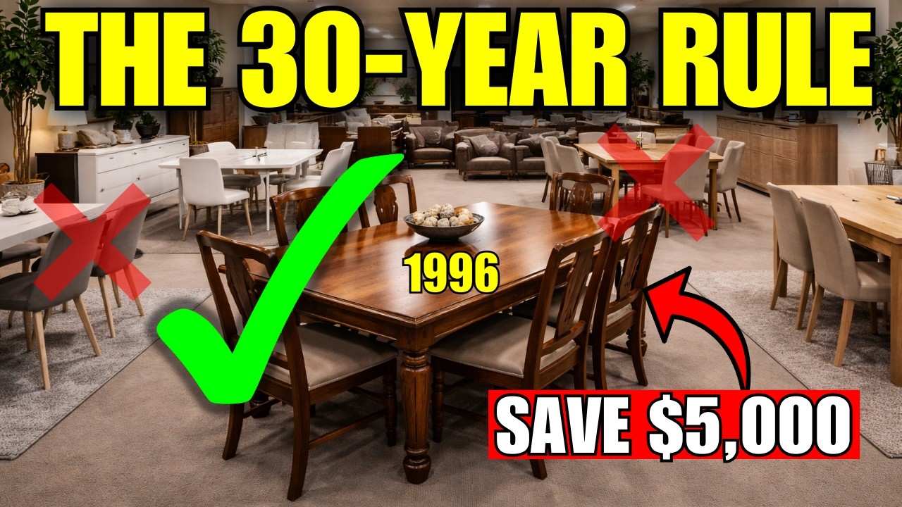 Why Smart Americans Are Buying 30-Year-Old Furniture (The Solid Wood Loophole)