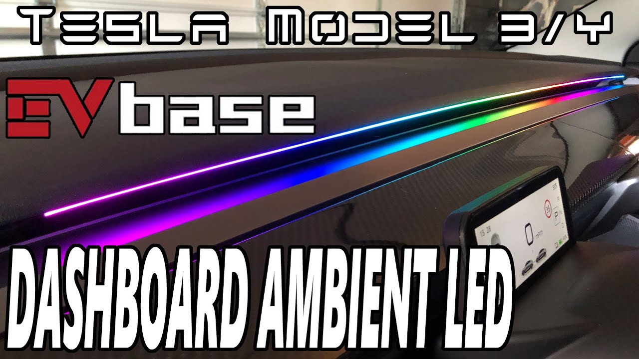 Tesla Model 3/Y - Dashboard Streamer Ambient Light