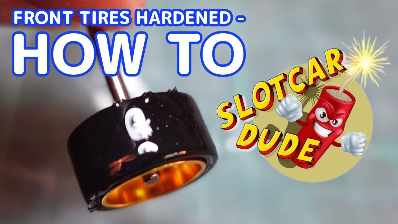 Elevate Your Slot Car Ride: Harden Front Tires With Glue #slotcarsareback #slotcarsofyoutube