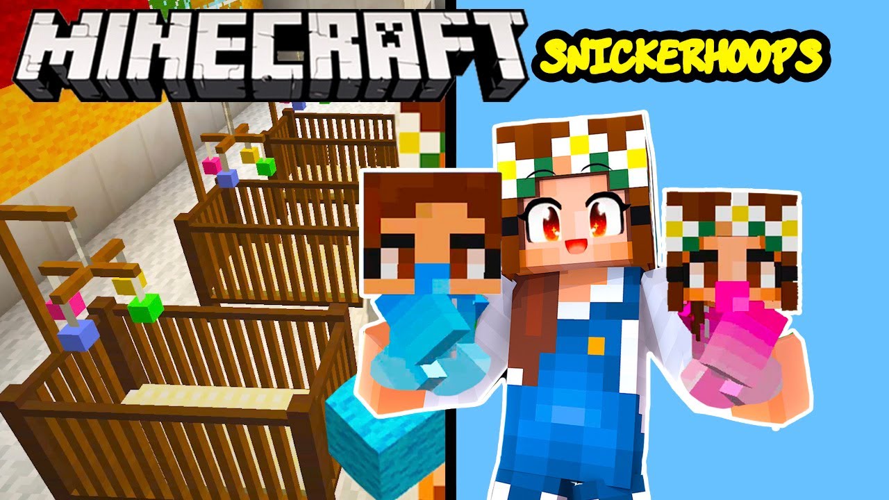 Snicker Hoops Working on her MINECRAFT DAYCARE | Minecraft Games to Play | Sparklies Gaming