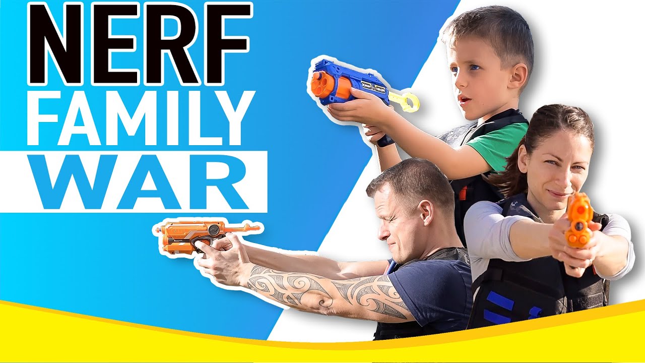 Strike Elite Tactical Vest Nerf Gun Game Kid vs Parents - Nerf Shooting Gets Real!