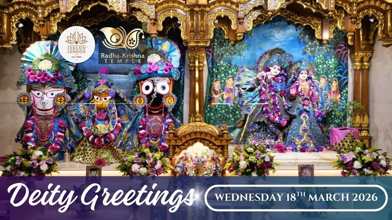 Deity Greetings | Guru Puja | SB 2.7.11 Class by Bhakta Joseph - 18.03.2026