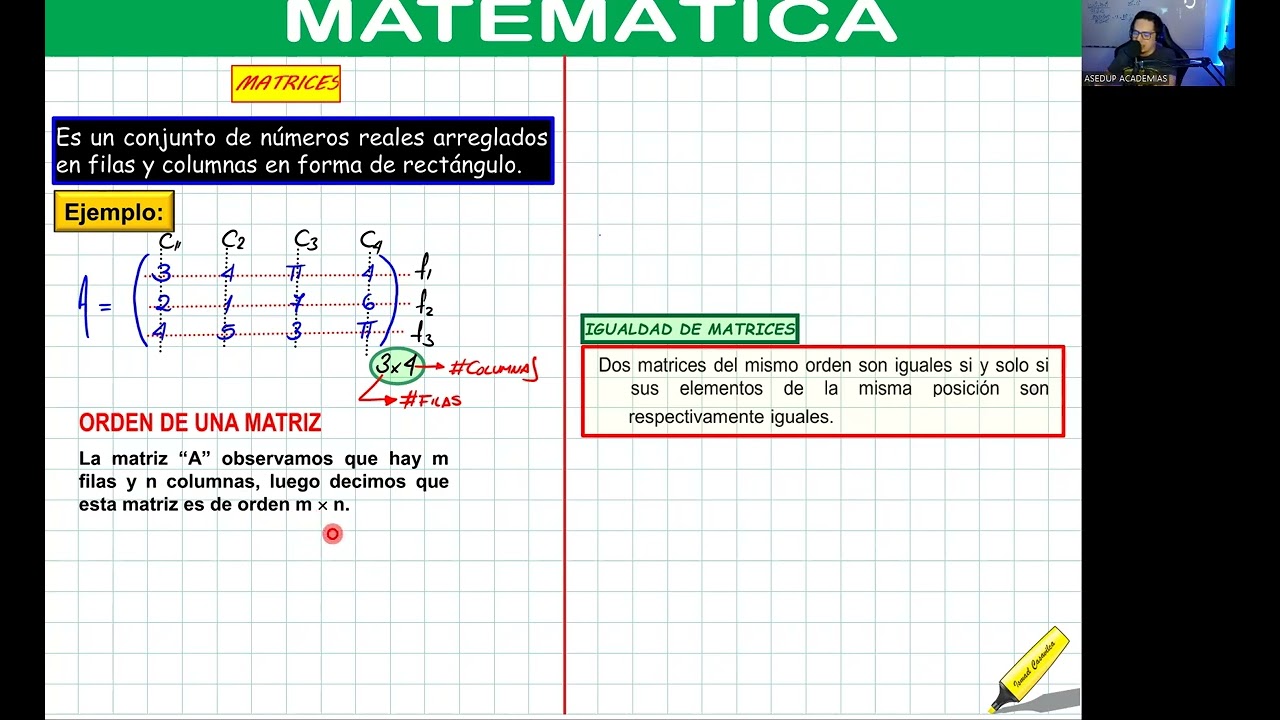 MATRICES I