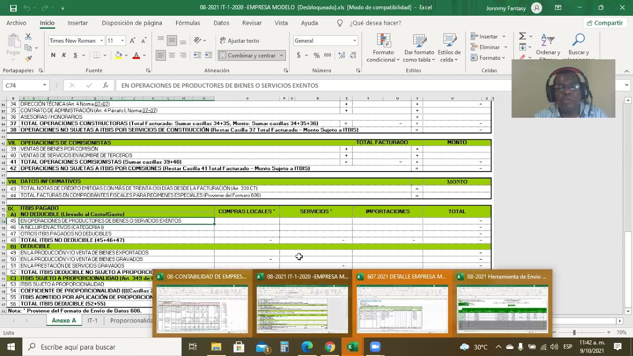 2do  Video Procedimiento del Llenado del IT 1 y su Anexo A